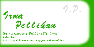 irma pellikan business card